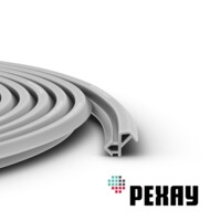 Уплотнитель притворный для пластиковых окон и дверей РЕХАУ РАУТЬЮБ 10 метров, серый